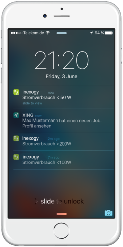 Energiemonitoring (Alarm mit Smart Metern)